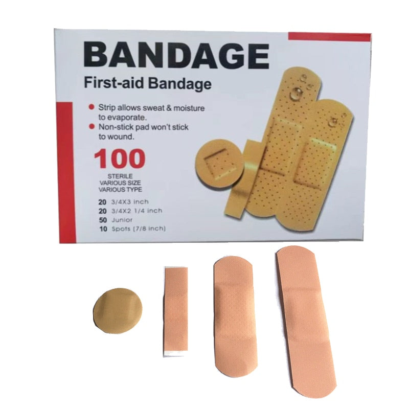 100 Pieces / Box Waterproof Band Aid Medical Antibacterial Band Aid image 6