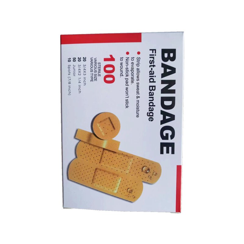 100 Pieces / Box Waterproof Band Aid Medical Antibacterial Band Aid image 4